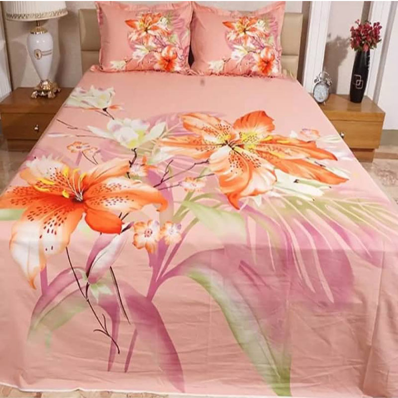 Luxury Panel Bed sheet With Two Matching Pillow Covers - additional view