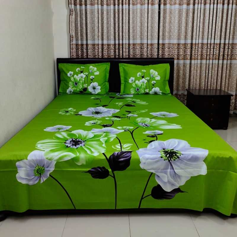 Luxury Panel Bed sheet With Two Matching Pillow Covers - additional view
