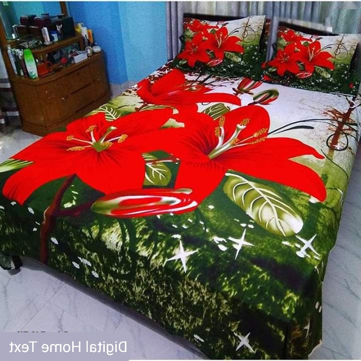 Luxury Panel Bed sheet With Two Matching Pillow Covers - additional view