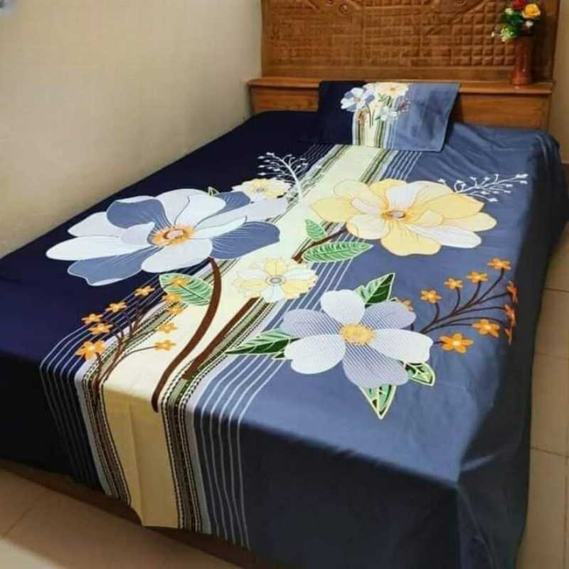 Luxury Panel Bed sheet With Two Matching Pillow Covers - additional view
