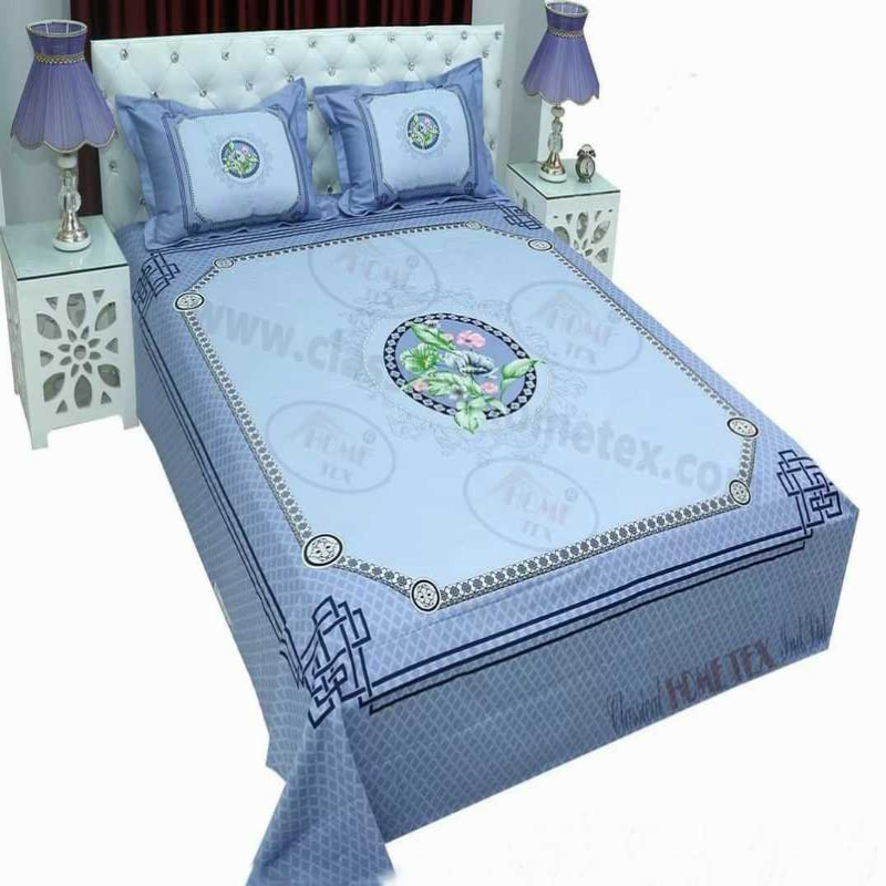 Luxury Panel Bed sheet With Two Matching Pillow Covers - additional view