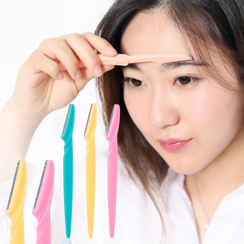 6 pcs Colorful Eyebrow Trimmer Face Hair Razors - additional view