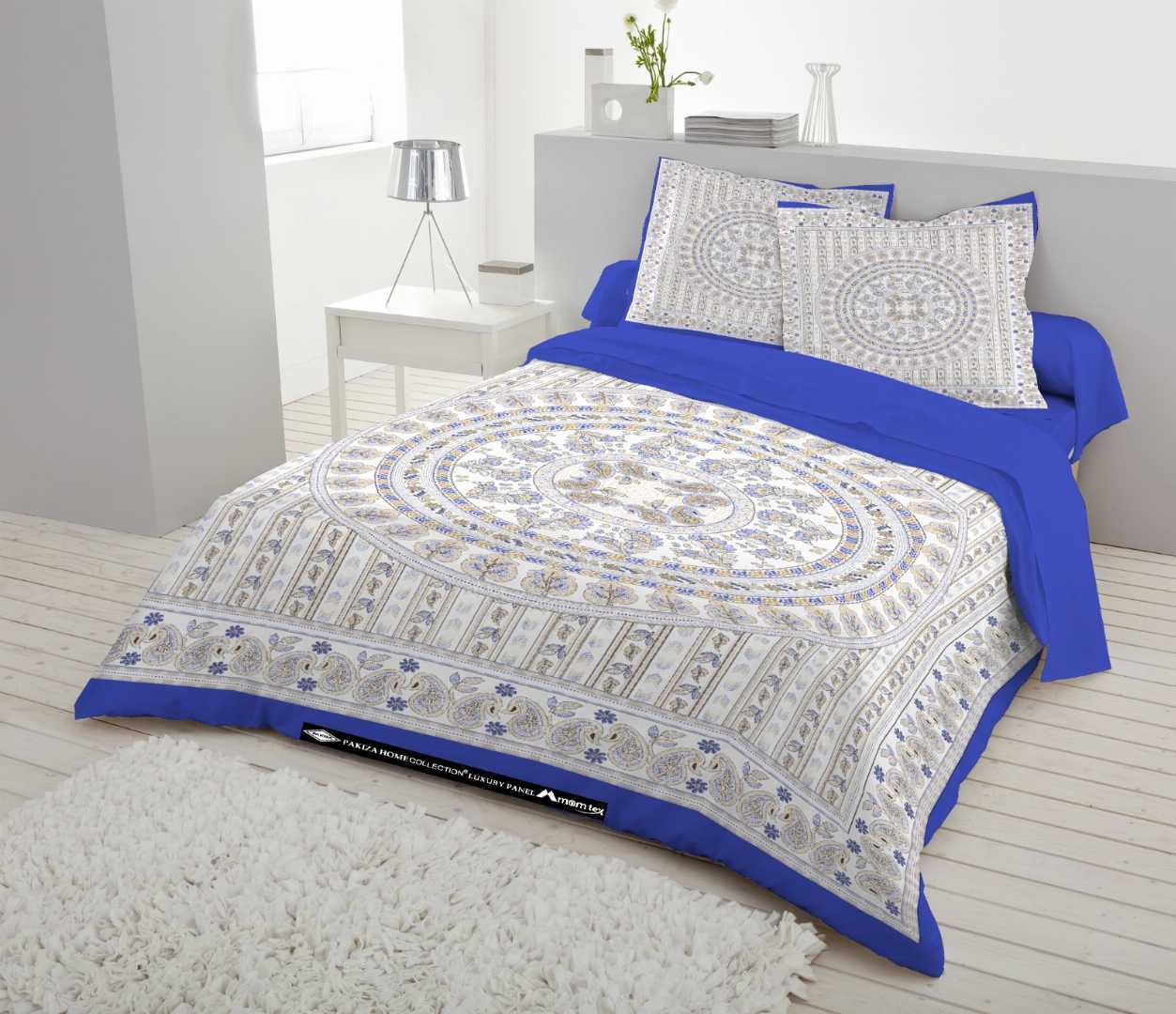 Luxury Panel Bed sheet With Two Matching Pillow Covers ,bed cover,bedsheet king size,বিছানার চাদর বড় - additional view