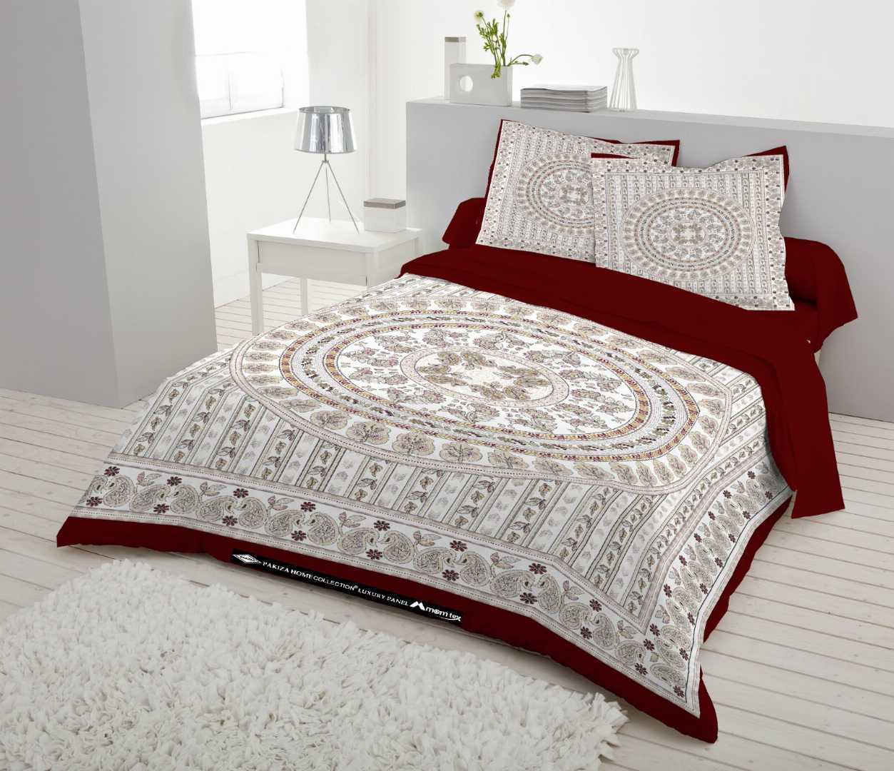 Luxury Panel Bed sheet With Two Matching Pillow Covers ,bed cover,bedsheet king size,বিছানার চাদর বড় - additional view