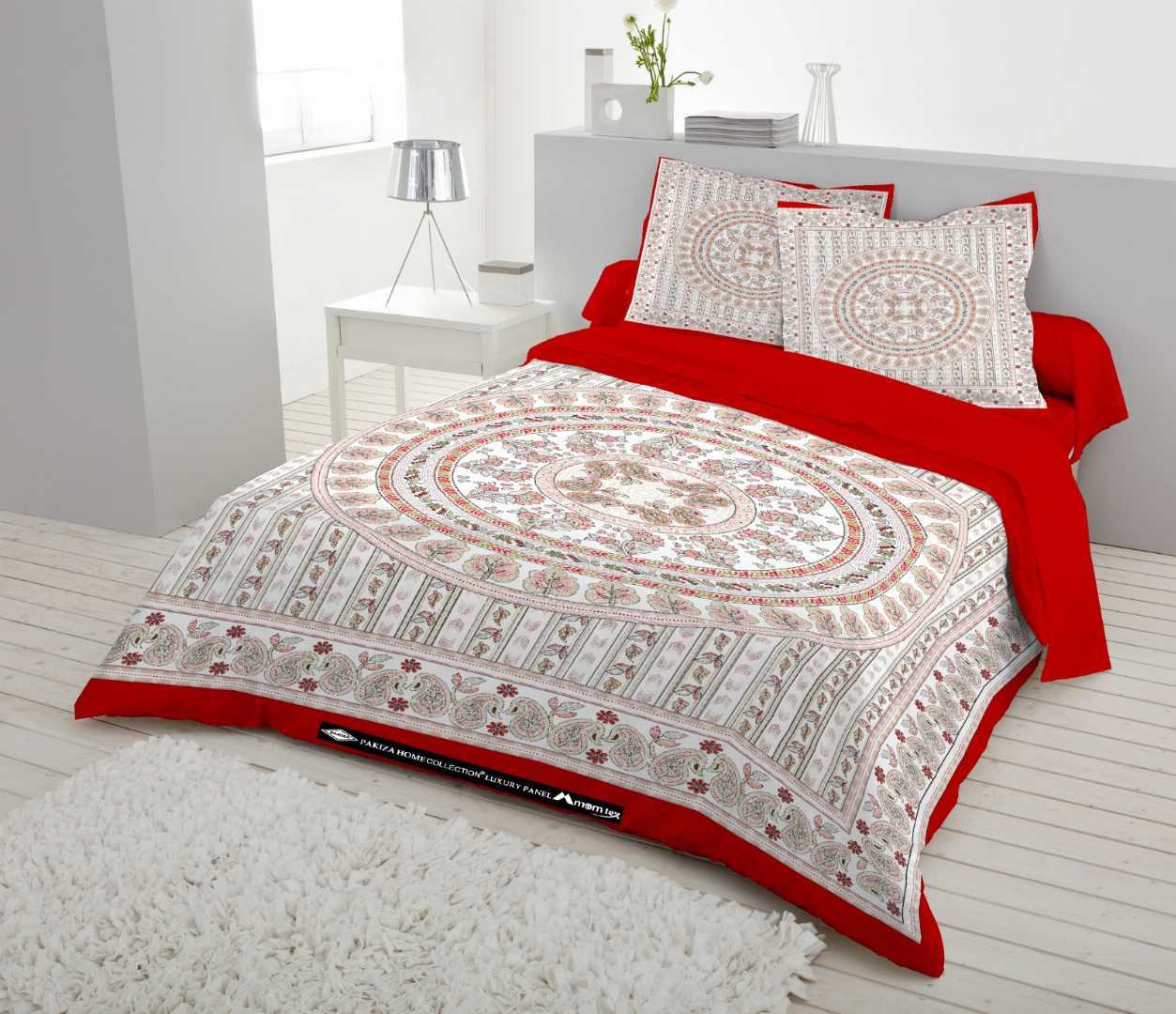 Luxury Panel Bed sheet With Two Matching Pillow Covers ,bed cover,bedsheet king size,বিছানার চাদর বড় - additional view