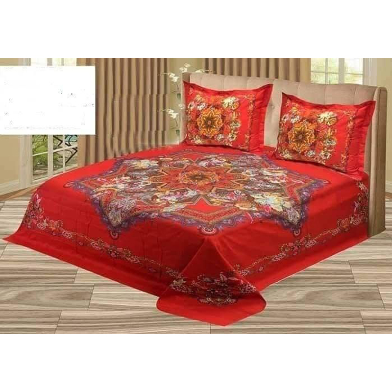 Luxury Panel Bed sheet With Two Matching Pillow Covers ,bed cover,bedsheet king size,বিছানার চাদর বড় - additional view