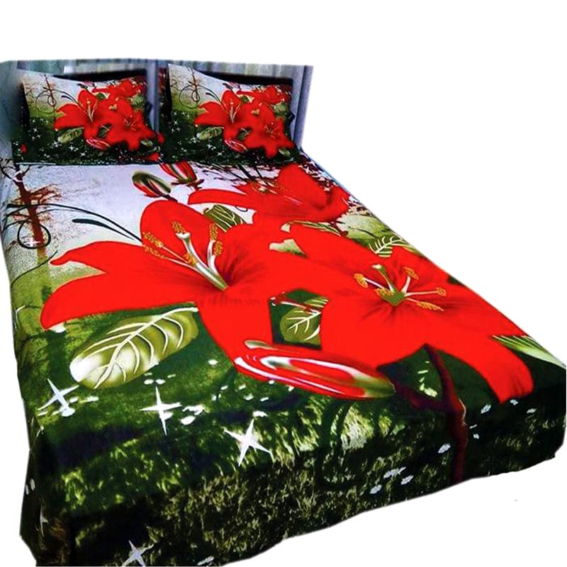 Luxury Panel Bed sheet With Two Matching Pillow Covers ,bed cover,bedsheet king size,বিছানার চাদর বড় - additional view