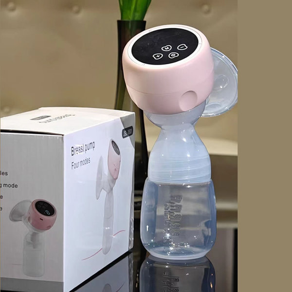Electric Rechargeable Breastfeeding Pump Anti-Back Low Noise Breastfeeding Pump Portable Massage - additional view