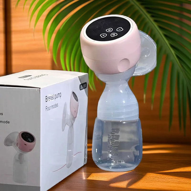 Electric Rechargeable Breastfeeding Pump Anti-Back Low Noise Breastfeeding Pump Portable Massage - additional view