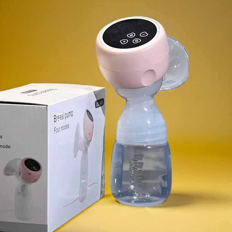 Electric Rechargeable Breastfeeding Pump Anti-Back Low Noise Breastfeeding Pump Portable Massage - additional view