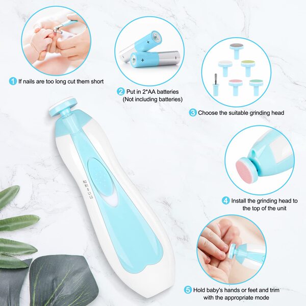 Trimmer Baby Care Set Electric Manicure Gift Set Electric Nail Cutter for Baby - additional view