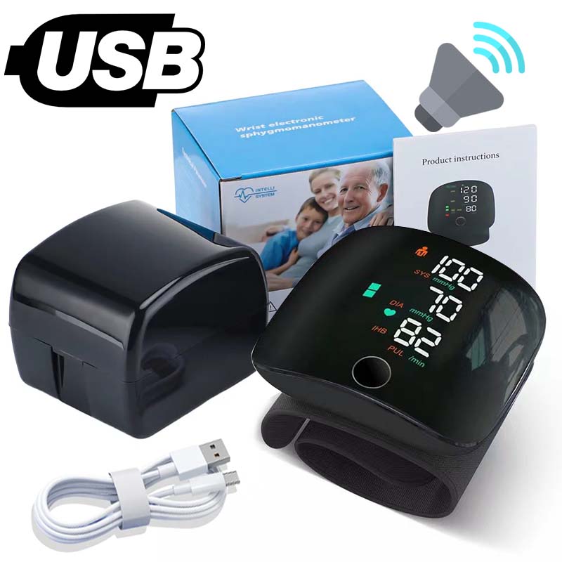 Automatic Rechargeable Digital Touch Screen Wrist type Blood-Pressure Machine/ BP Machine,RechargeableBPMachine,HealthMonitoring - additional view