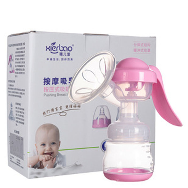 manual silicone breast pump portable baby breast milk collector pregnant breast pump - additional view