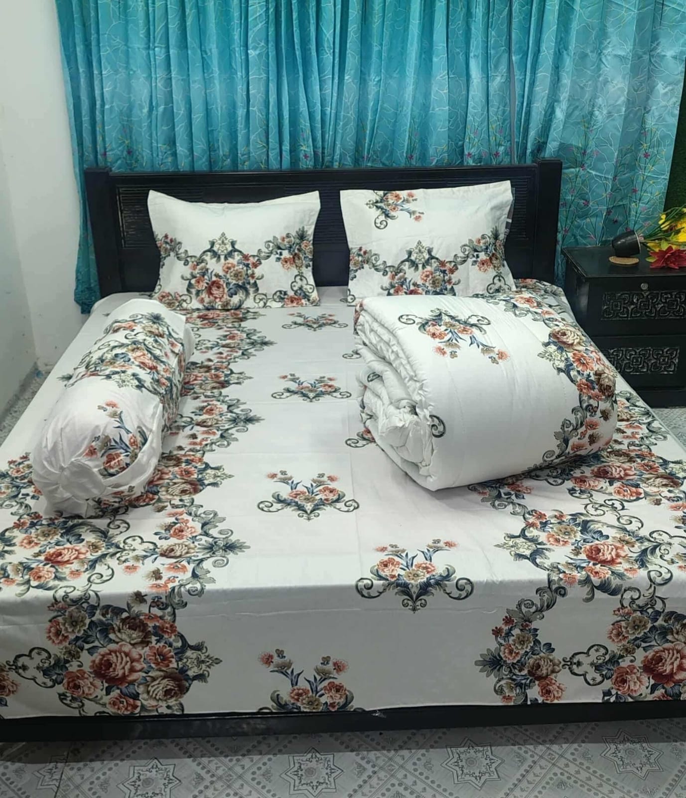 Premium 5-Piece Twill Cotton Comforter Set - additional view