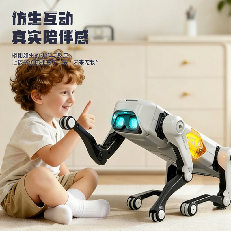 AI Robot Dog RC Stunt Car Toys: Gesture Sensing Remote Control with Mecanum Wheels & LED Eyes, 2.4GH - additional view