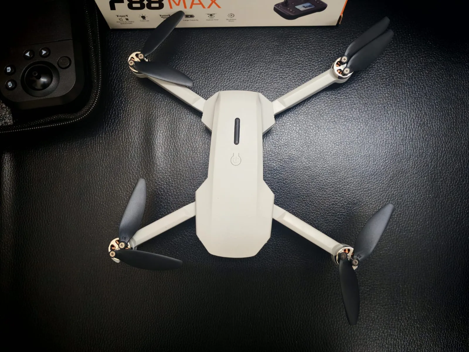 F88 MAX Remote Rotate Camera Brushless Motor WiFi Drone for One Key Landing, Optical Flow Hover with 2 Battery - additional view