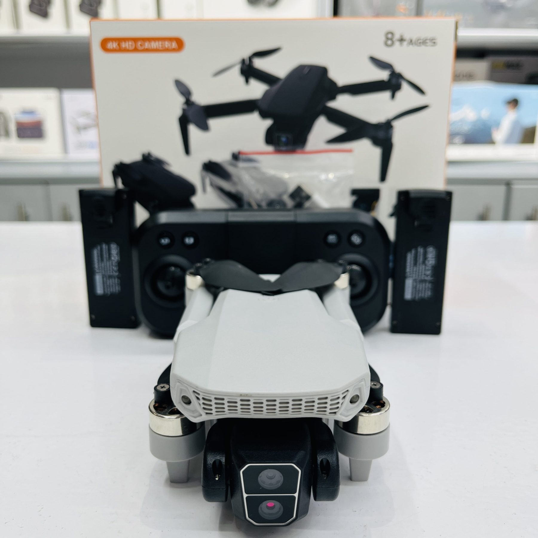 F88 MAX Remote Rotate Camera Brushless Motor WiFi Drone for One Key Landing, Optical Flow Hover with 2 Battery - additional view