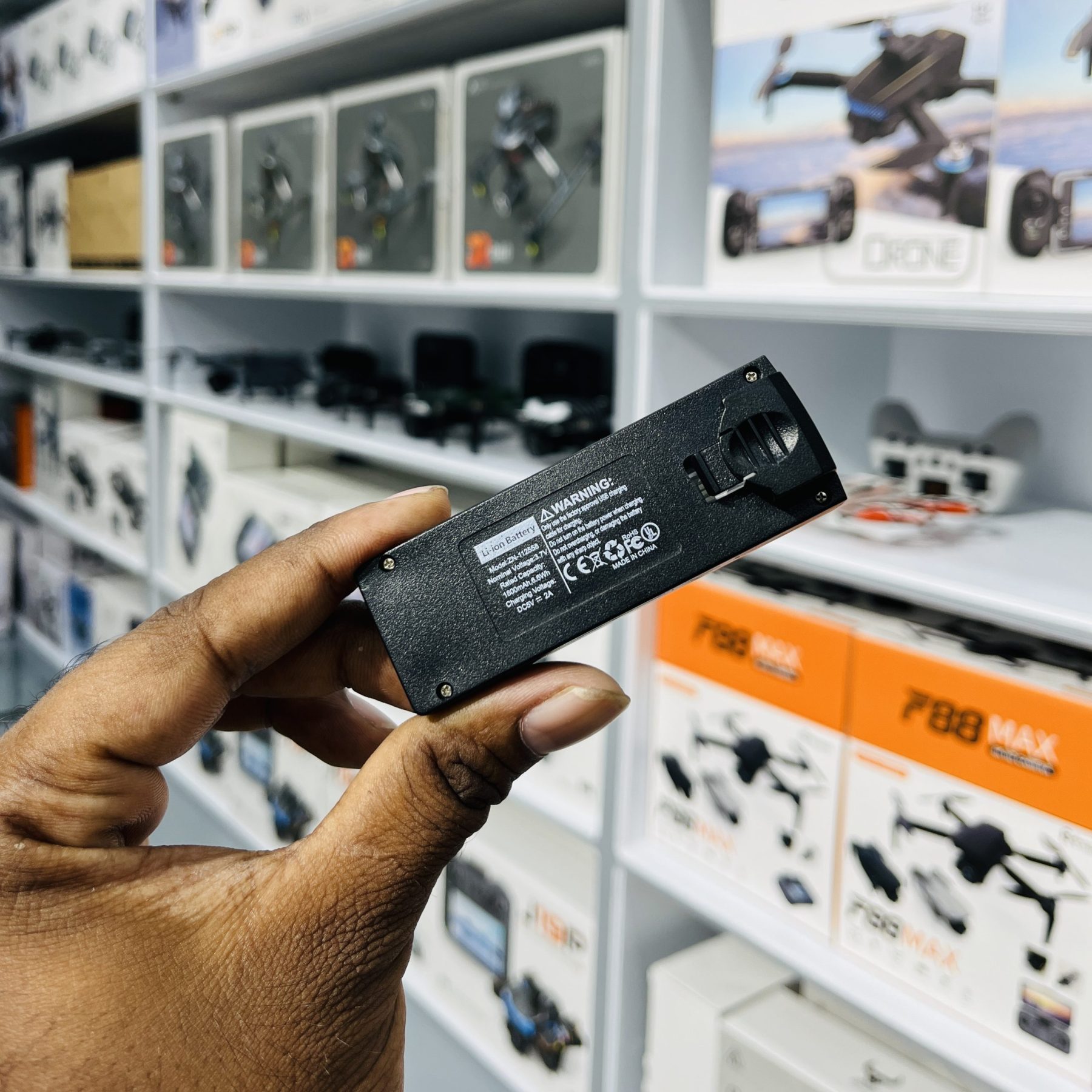 F88 MAX Remote Rotate Camera Brushless Motor WiFi Drone for One Key Landing, Optical Flow Hover with 2 Battery - additional view
