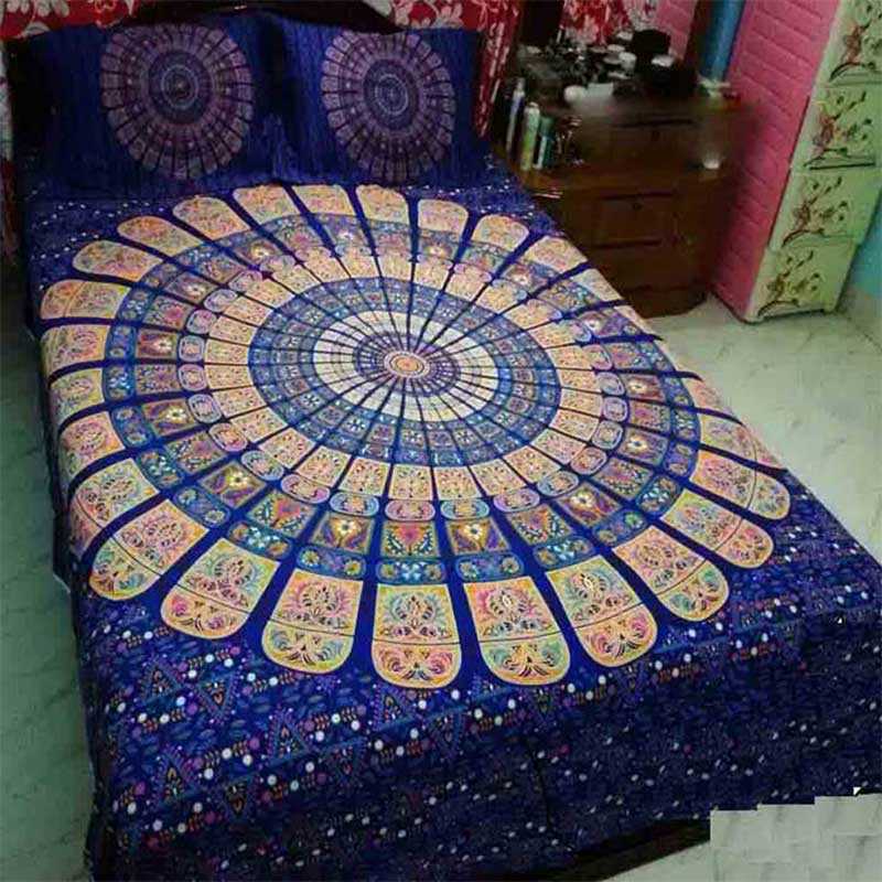 Luxury Panel Bed sheet With Two Matching Pillow Covers - additional view