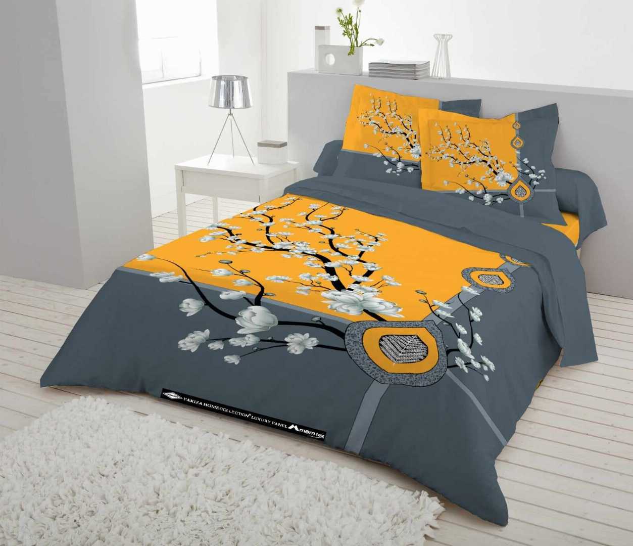 Luxury Panel Bed sheet With Two Matching Pillow Covers - additional view