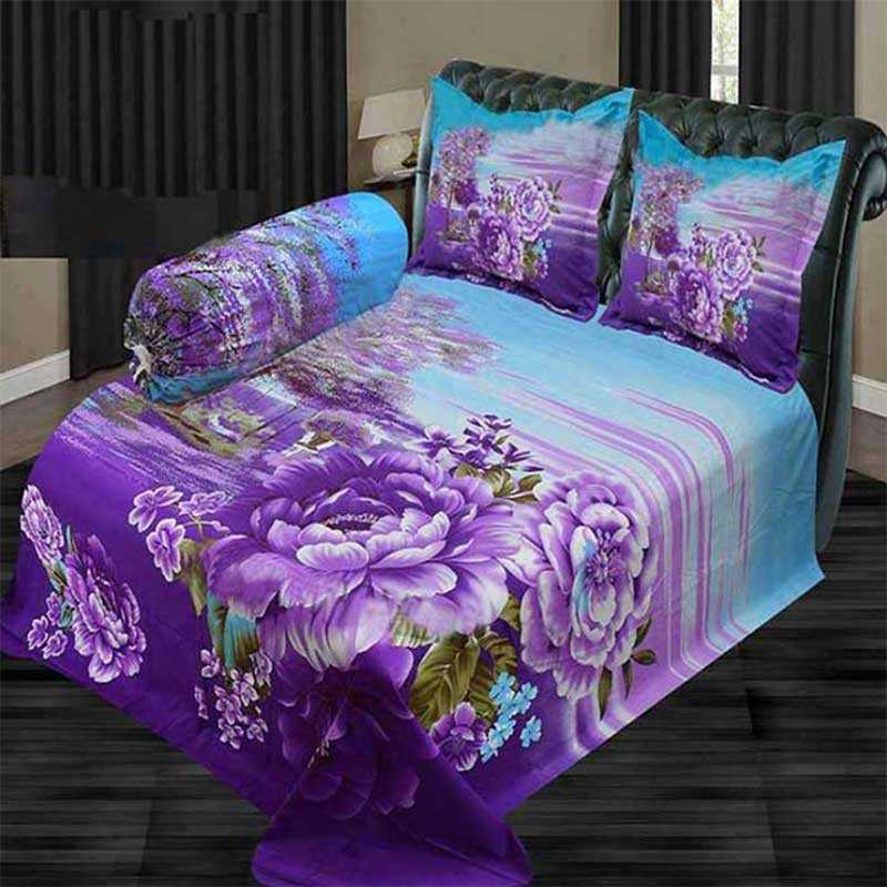 Luxury Panel Bed sheet With Two Matching Pillow Covers - additional view