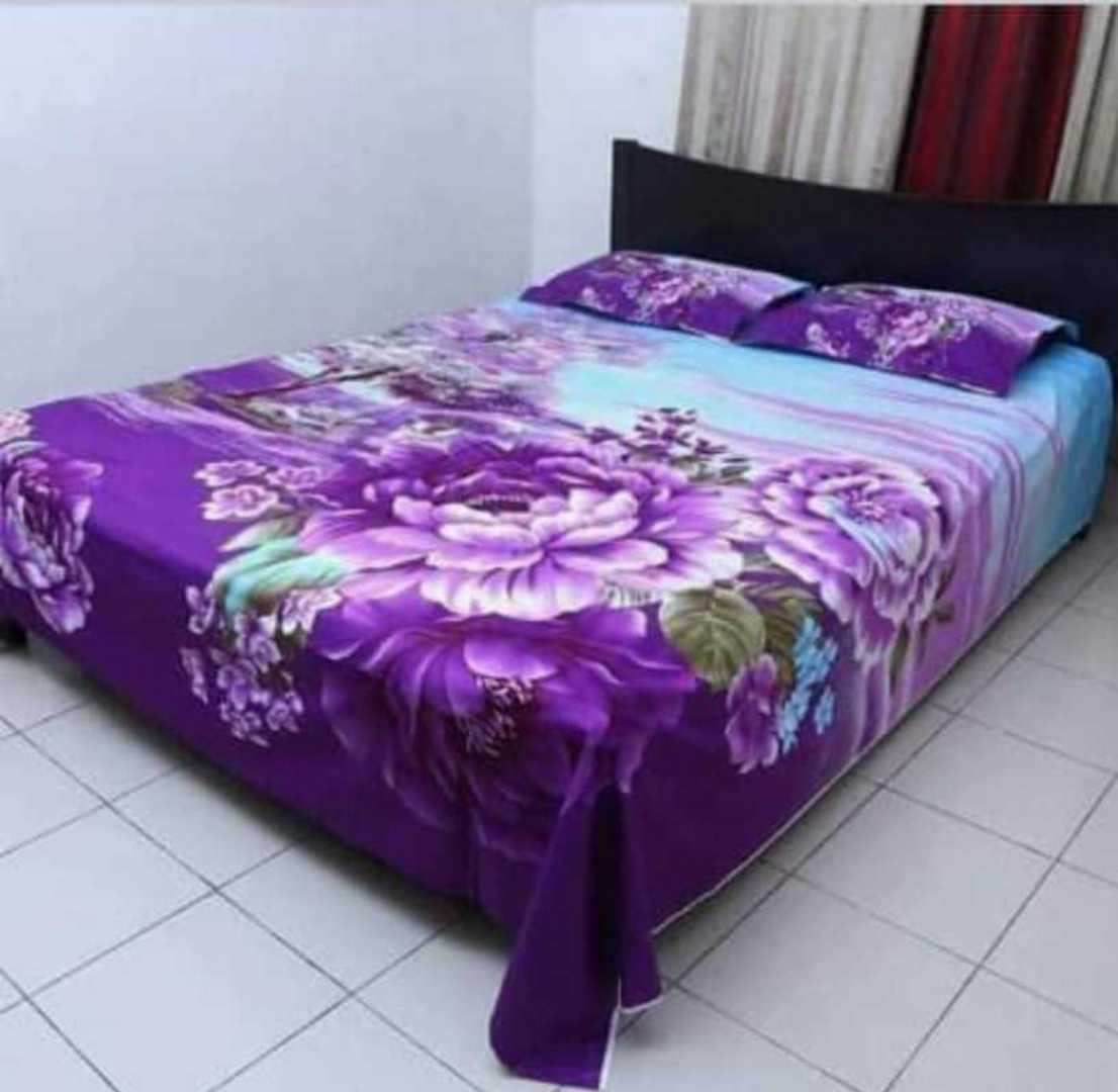 Luxury Panel Bed sheet With Two Matching Pillow Covers - additional view