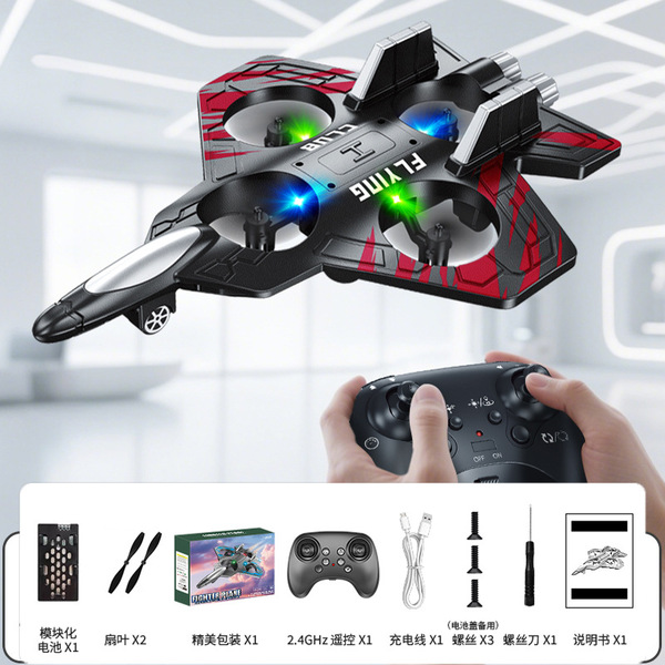 4DRC V32 Foam RC Plane Fighter Jet Drone with LED Lights, 360° Flips - additional view