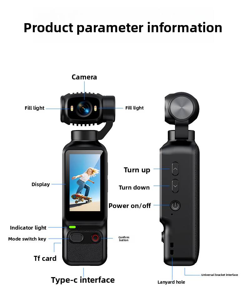 LK-032 Handheld Action Camera Auto Focus - additional view