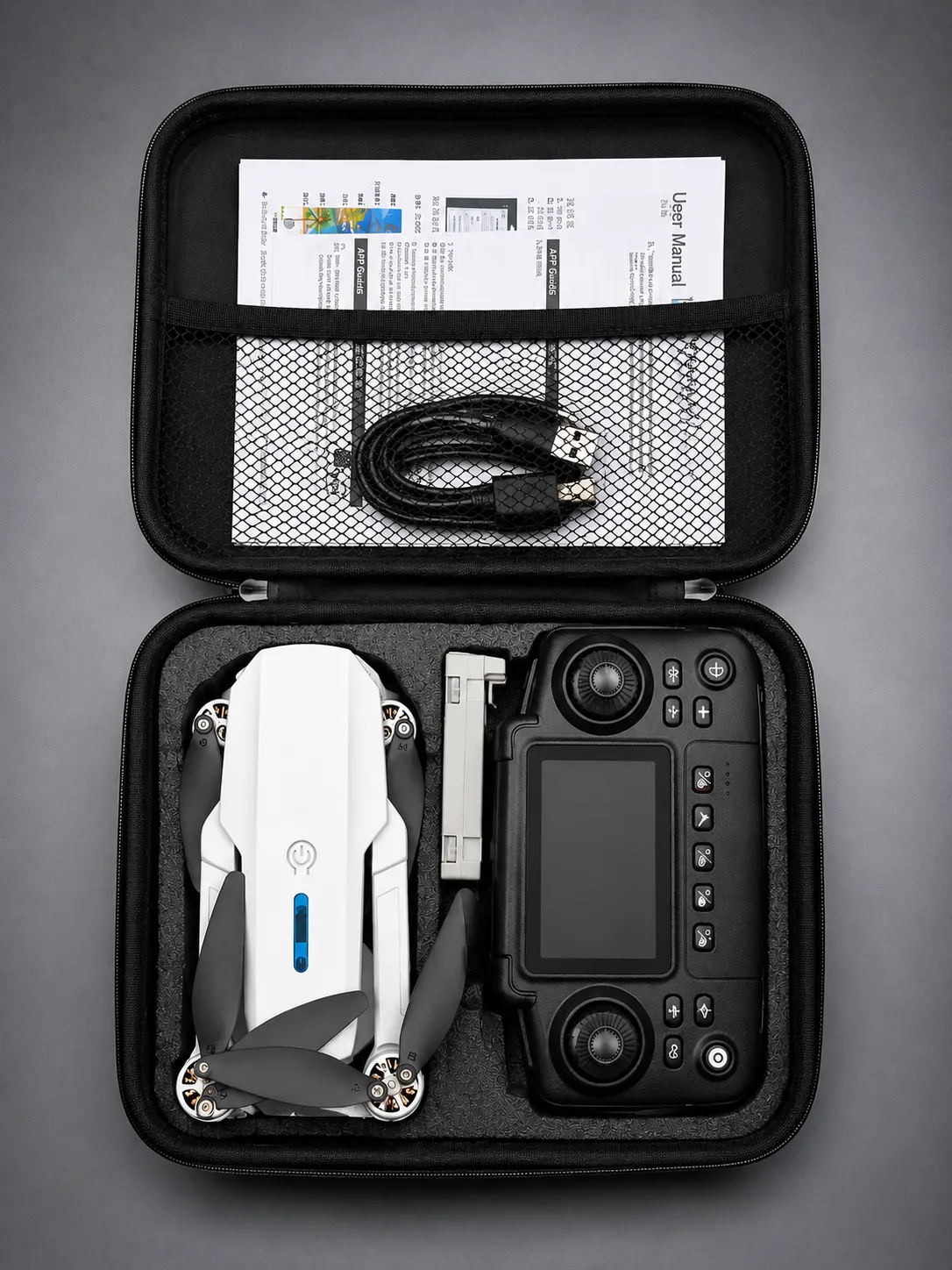 E88 Pro drone  Dual Camera Foldable Drone with Screen Remote - additional view