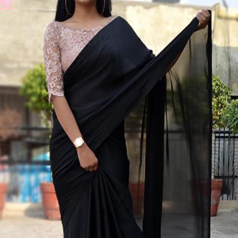 Weightless Georgette Saree for Women – Elegant & Stylish Party Wear Saree - additional view