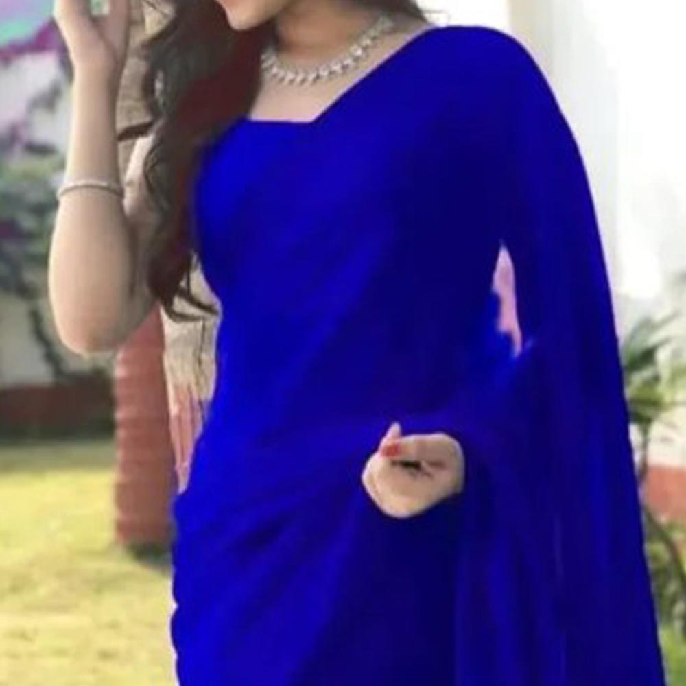 Weightless Georgette Saree for Women – Elegant & Stylish Party Wear Saree - additional view