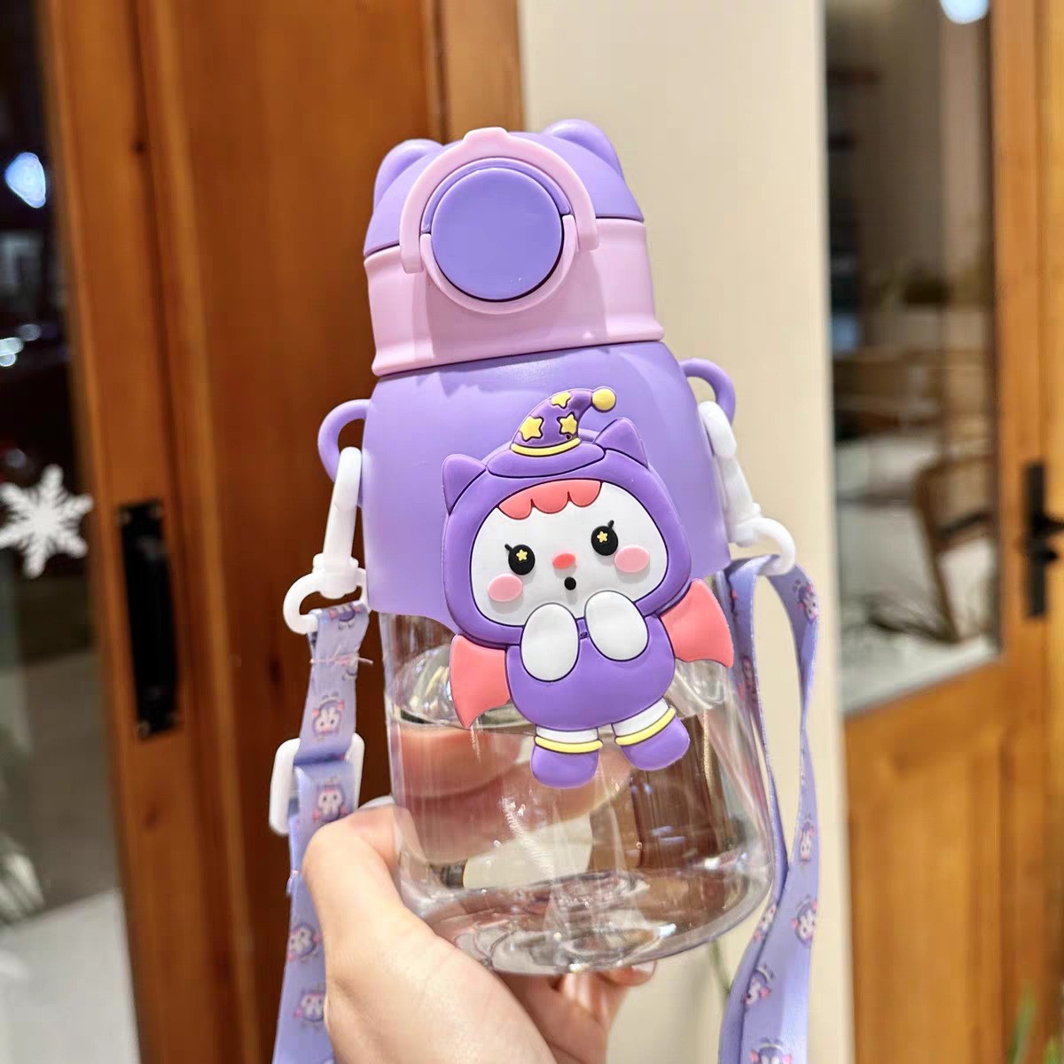 Baby Water Bottle / Kids Mom pot 600 ml -1pcs - Purple Heart