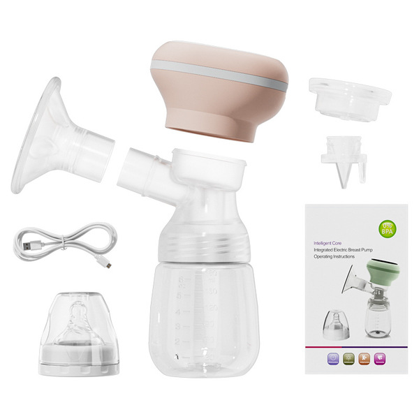 Electric breast pump for pregnant women, automatic painless and manual-free mute breast milk, pregnancy and childbirth, integrated pull-out_RH-289 - Pink