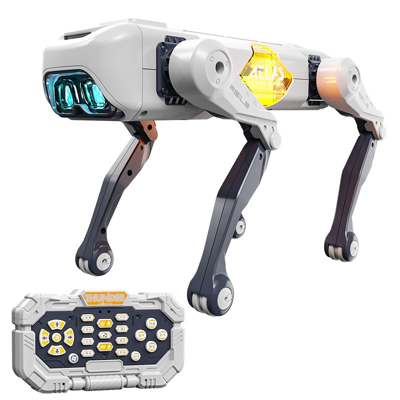 AI Robot Dog RC Stunt Car Toys: Gesture Sensing Remote Control with Mecanum Wheels & LED Eyes, 2.4GH