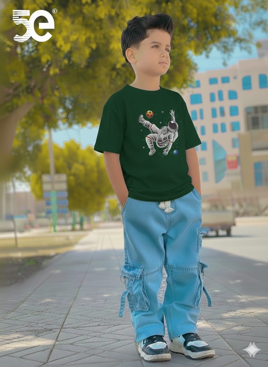 ✨👕T-Shirt & Denim Pant Set for Stylish Kids! 👖✨