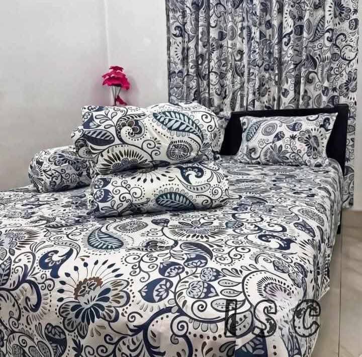 Premium 5-Piece Twill Cotton Comforter Set
