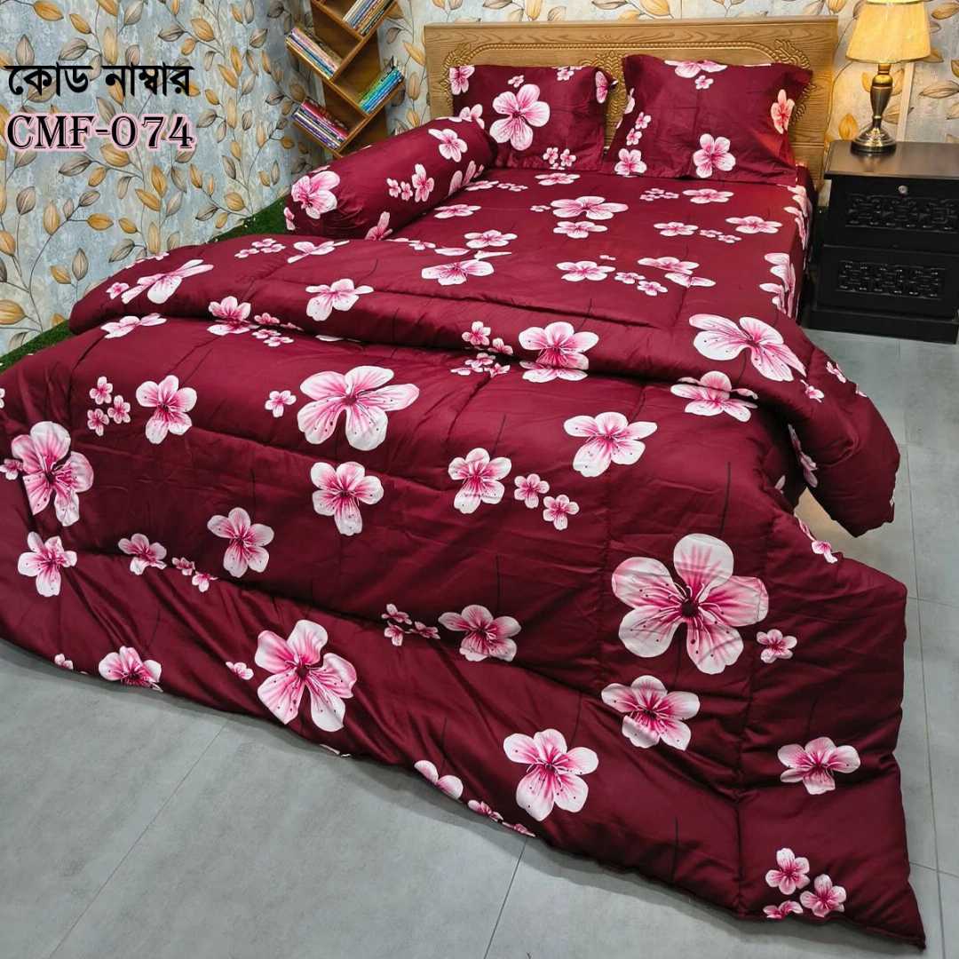Premium 5-Piece Twill Cotton Comforter Set