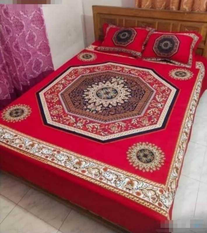 Luxury Panel Bed sheet With Two Matching Pillow Covers