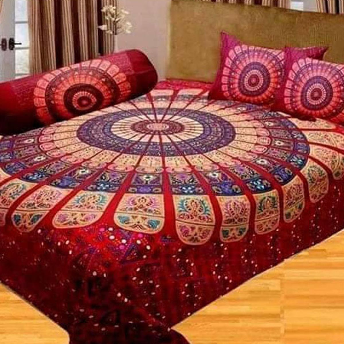 Luxury Panel Bed sheet With Two Matching Pillow Covers