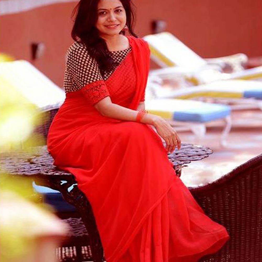 Weightless Georgette Saree for Women – Elegant & Stylish Party Wear Saree