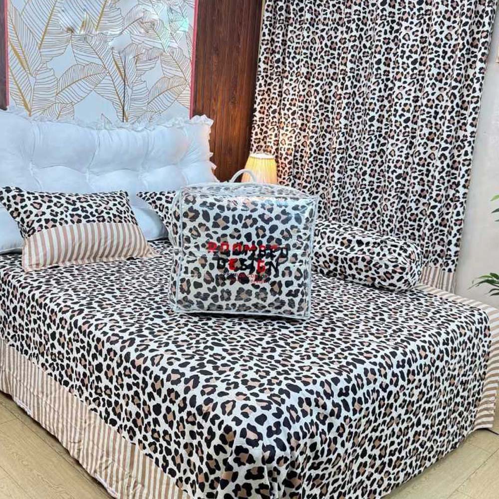 Luxury Twill Cotton 5 Piece Comforter Set – King Size Bed Sheet & Pillow Covers