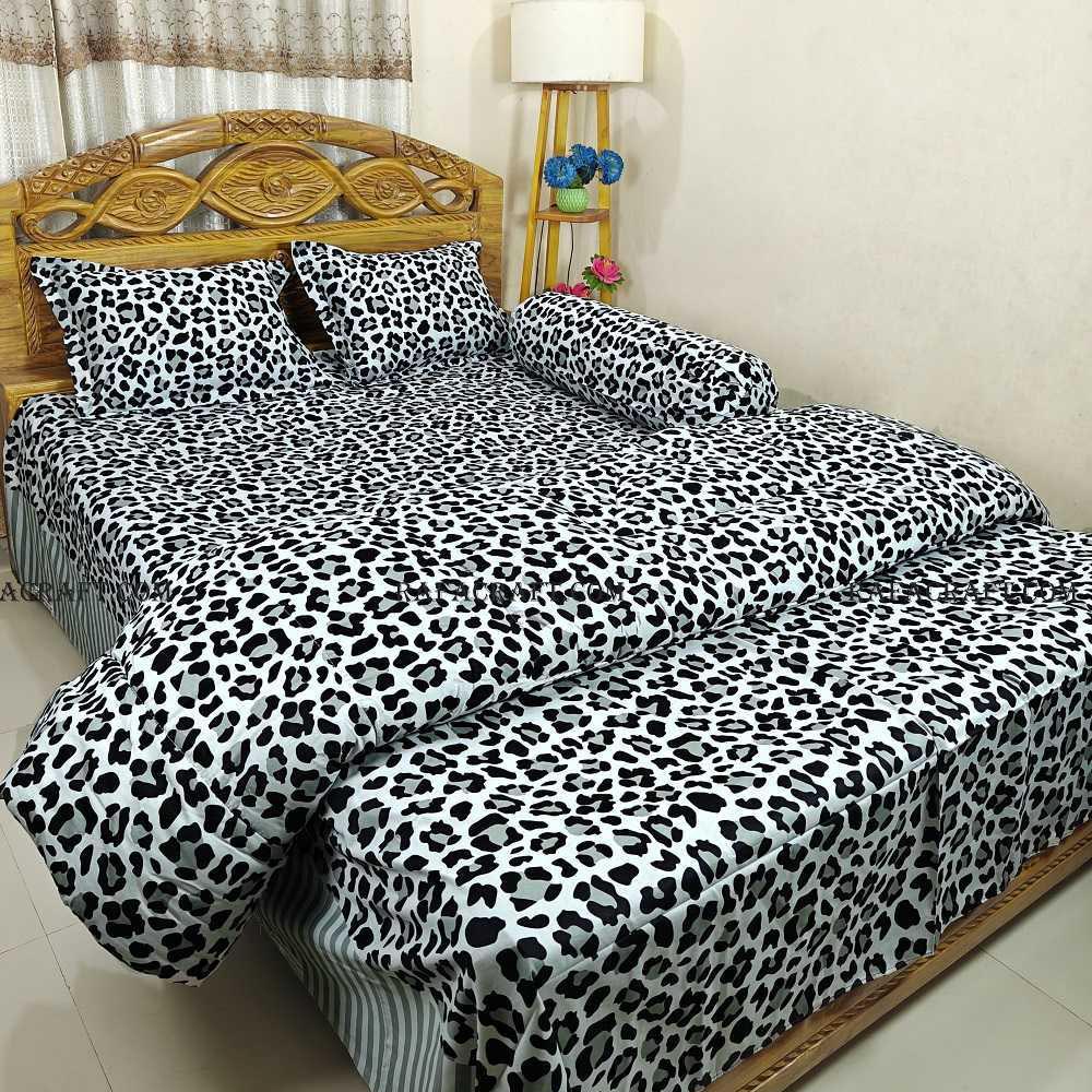 Luxury Twill Cotton 5 Piece Comforter Set – King Size Bed Sheet & Pillow Covers
